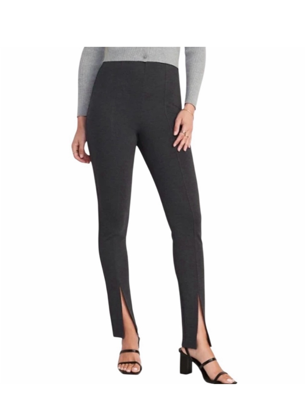 Old Navy Extra High-Rise Skinny Split-Hem Ponte Pants | M
